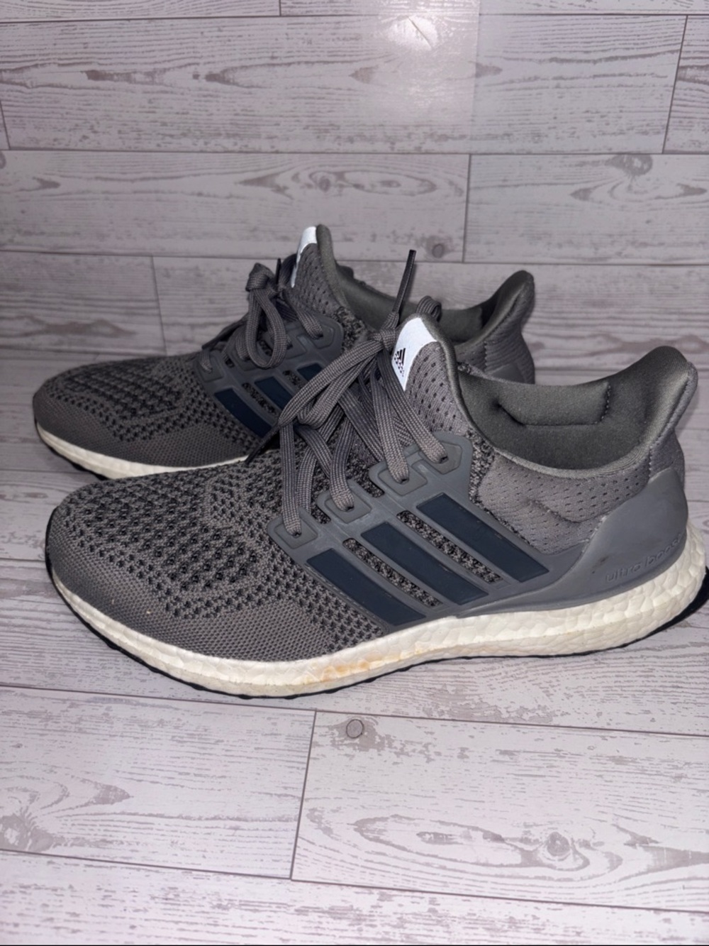 Adidas UltraBoost 1.0 DNA Low Grey Running Shoes HQ4200 Men’s Size 7.5
